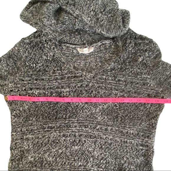 CLOUD CHASER SWEATER BLACK & GRAY HOODIE WOMENS SIZE LARGE - Picture 8 of 11